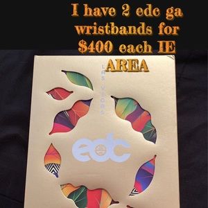 I have two edc 2021 wristbands tickets for $370 each message me for more info